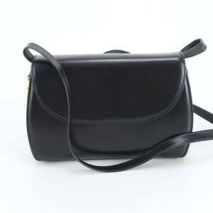 Vintage Old Gucci Leather Shoulder Bag, Crossbody Black Tote Bag for Women